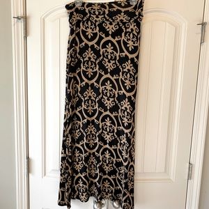 Black and gold skirt